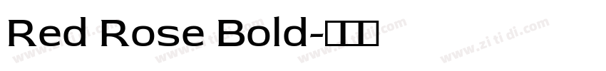 Red Rose Bold字体转换